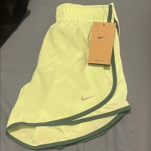 Nike Women's Dri-FIT Lime Green Shorts